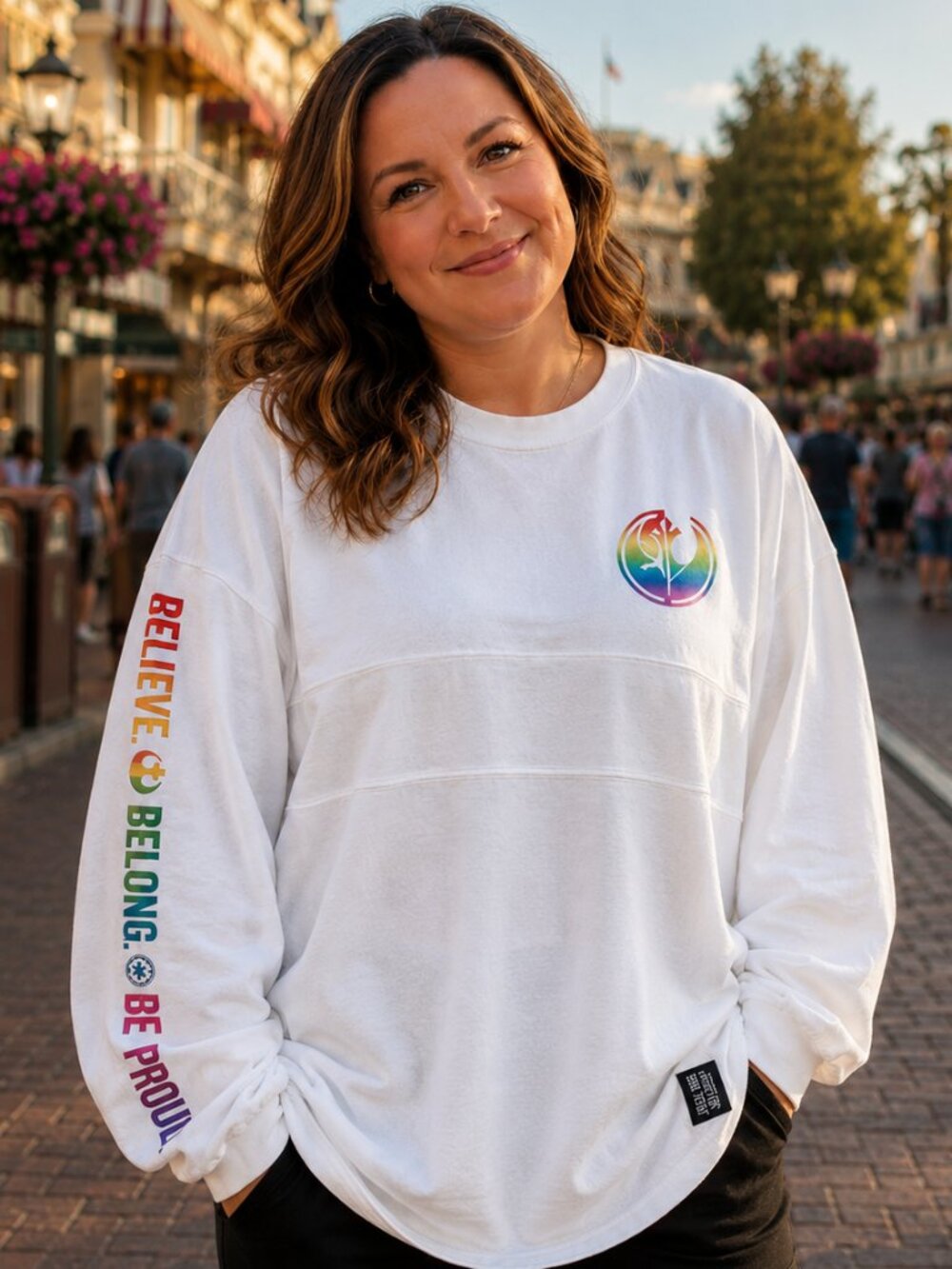 Disney Pride Star Wars Spirit Jersey White Unisex Oversized Small Adult